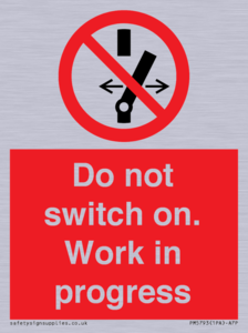 Do not switch on. Work in progress